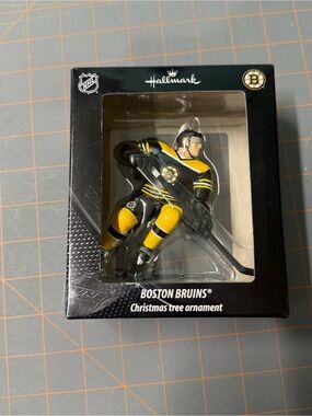 Hallmark Boston Bruins Player Ornament - Black, Yellow